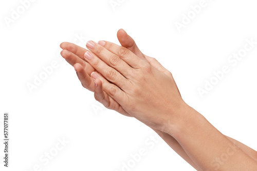 hands clapping or rubbing hands or washing hands photo
