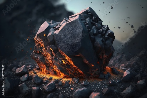 igneous rock created using AI Generative Technology photo