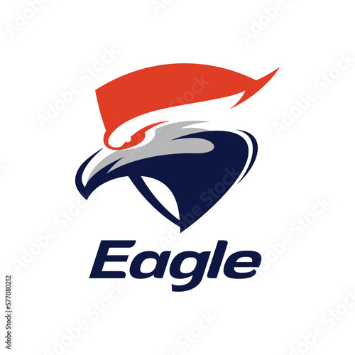 vector head eagle shield logo