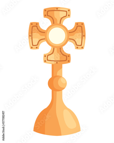 catholic cross with communion