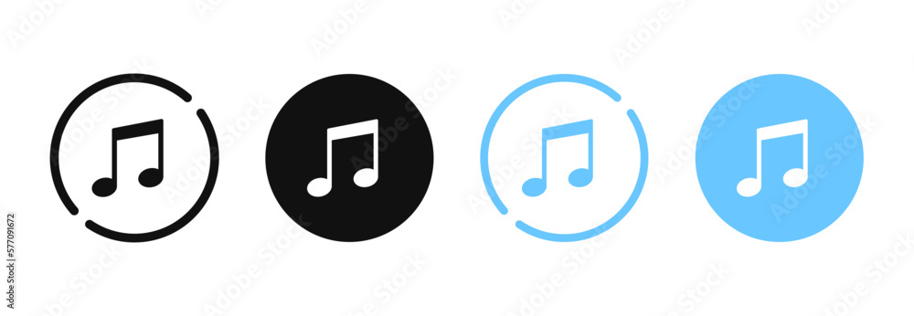 3D modern music note, sound, song, noise icon. Music symbol for mobile app, UI, GUI, UX, website. Play button. Music playing. 3D modern music note, sound, song, noise icon. Music symbol for mobile app, UI, GUI, UX, website. Play button. Music playing.