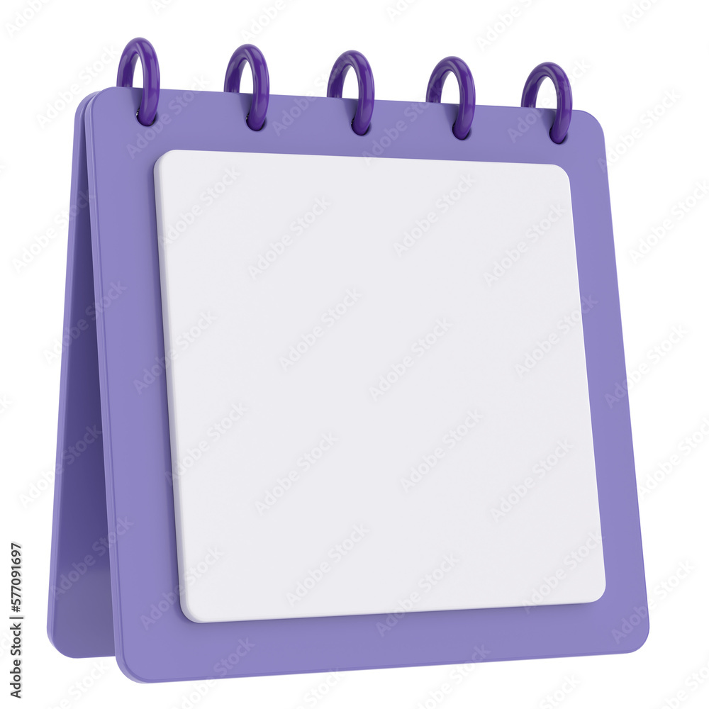 Empty calendar. 3D calendar. 3D illustration. Empty calendar. 3D calendar. 3D illustration.