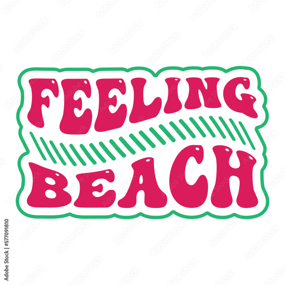 Retro Beach t-shirt design, 
