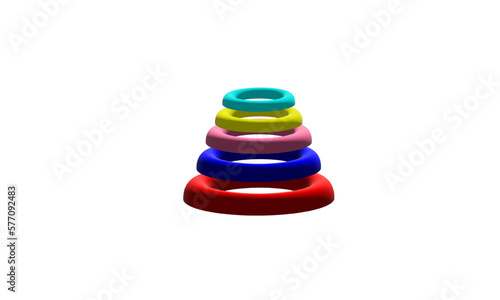 3d Toy ring for education