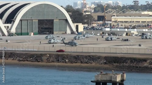 View of Naval Base Coronado - San Diego - California - USA