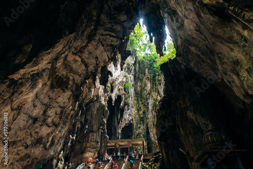 Batu Caves statue and entrance near Kuala Lumpur, Malaysia photo