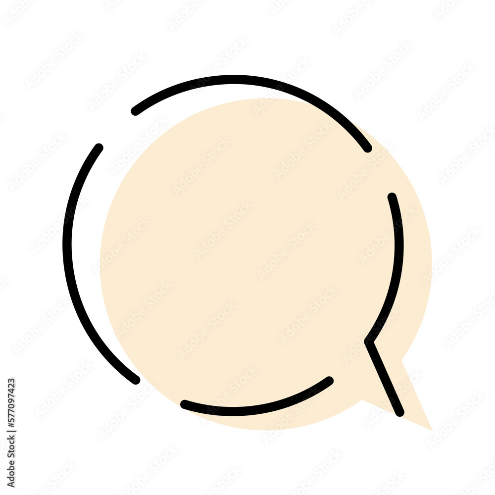 illustration of a speech bubble illustration of a speech bubble