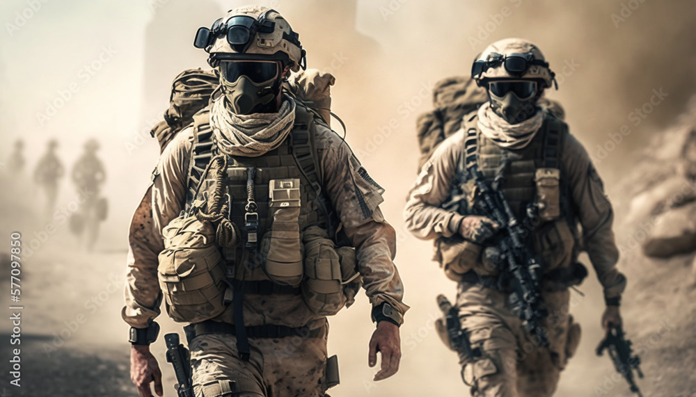 military in the desert, generative ai military in the desert, generative ai