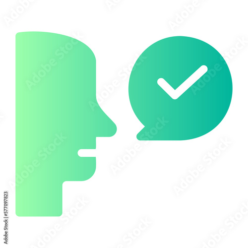 pronunciation gradient icon