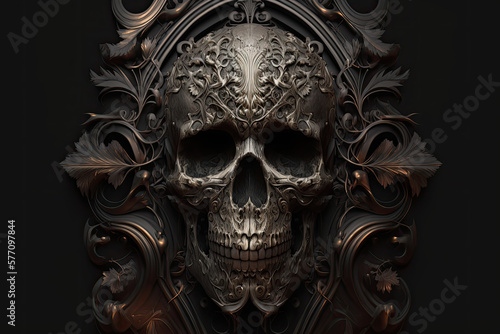 Gothic Skulls The Dark Beauty of Death | AI Generated 