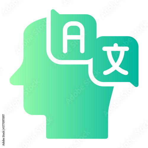 translator gradient icon