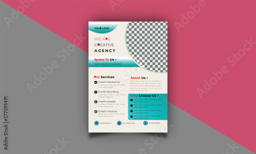 grow your business flyer design template. take your business to the next level of poster leaflet design.A4 template, brochure design, cover, flyer, poster, print-ready 