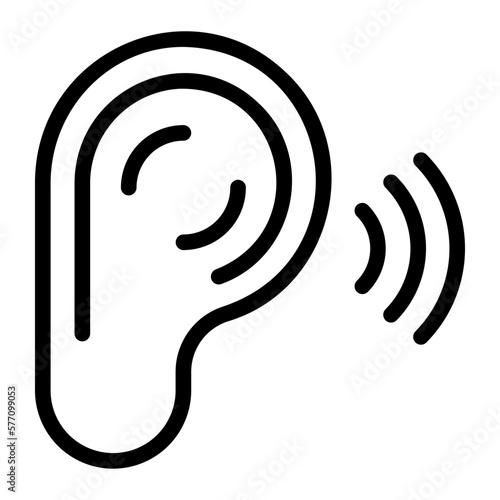 listening line icon