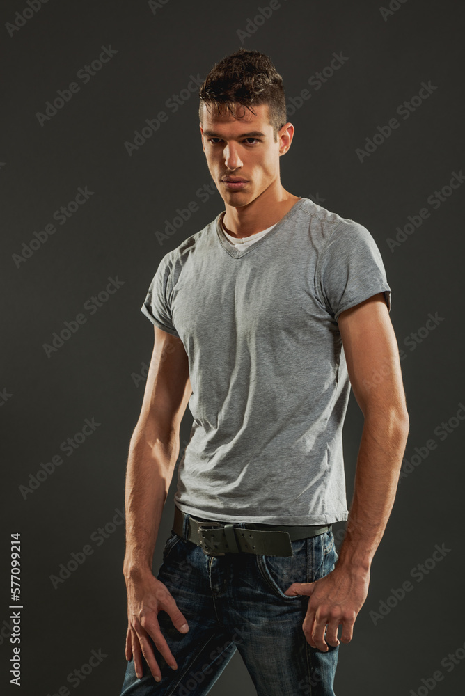 Handsome Guy With Stern Face Handsome Guy With Stern Face