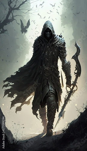 Dark Futuristic Visions Exploring the Bleak and Beautiful Future Reaper Slayer AI generated