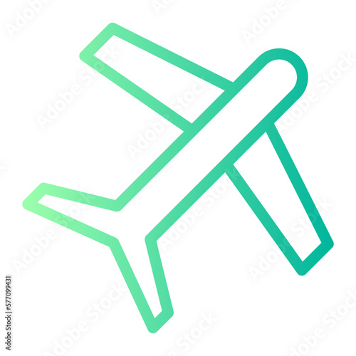 air plane gradient icon