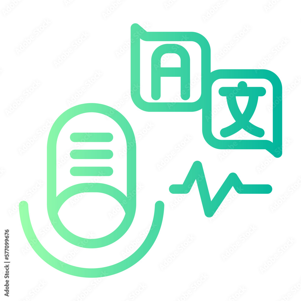 translator gradient icon translator gradient icon