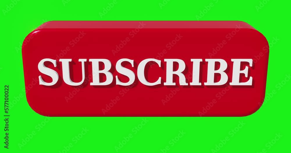 Subscriber button motion in green screen Subscriber button motion in green screen