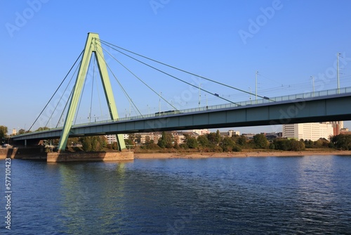 Cable-stayed bridge over Rhine, Germany