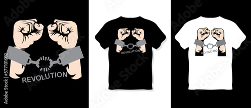revolution t shirt illustration