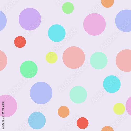 Different circles blue background. Seamless pattern background. Vector illustration. Tablecloth, picnic mat wrapper.