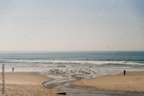 Praia do Carneiro, River Douro in city of Porto, Portugal. photo