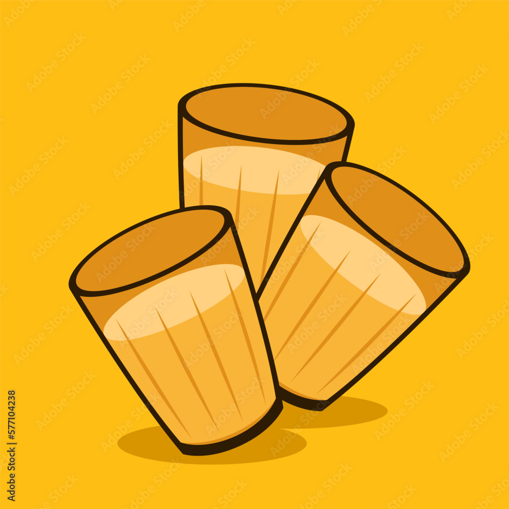Indian hot drink vector. Indian chai icon. Chai is Indian drink. Indian hot drink vector. Indian chai icon. Chai is Indian drink.