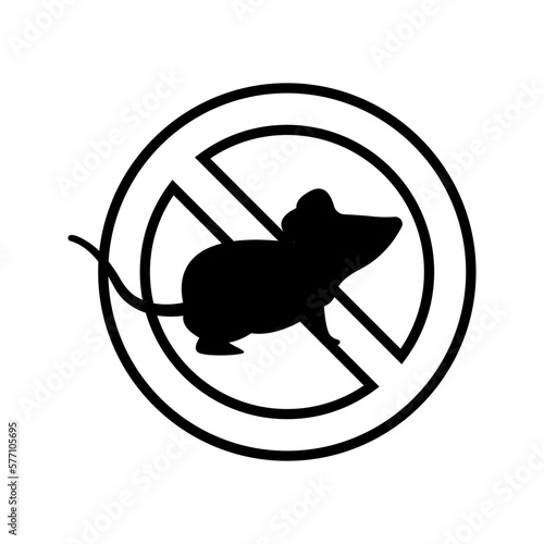 No Rats icon. sign for mobile concept and web design. vector illustration