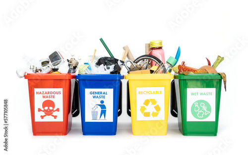 Obraz na plátně The concept of waste classification for recycling