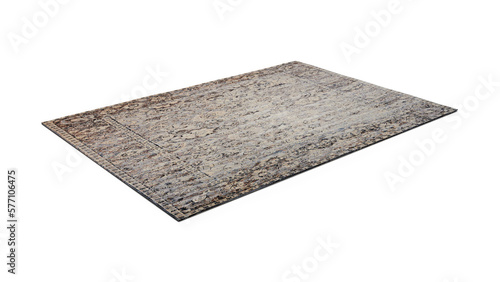 3d render carpet isolated rug broun