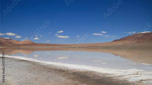 View of the diamond lagoon in the Puna Argentina