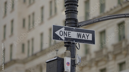 One Way sign in New York - travel photography