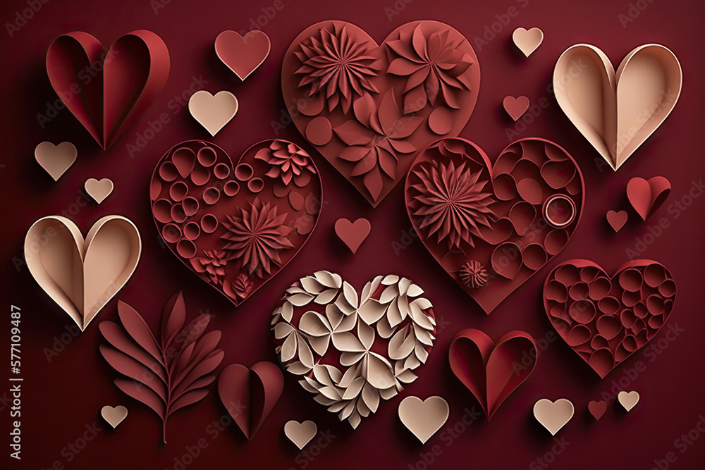 Valentine's day background theme Valentine's day background theme