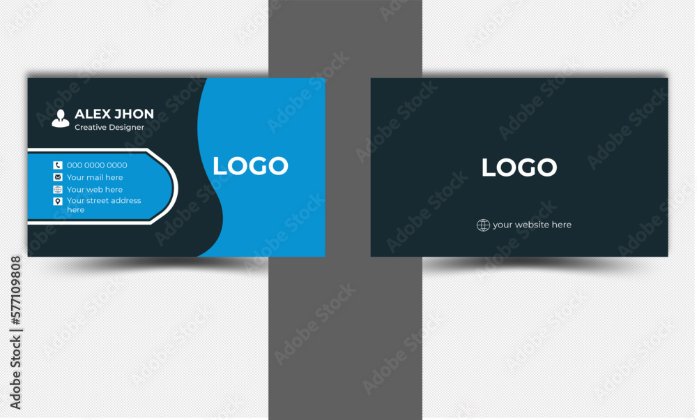 Fototapeta premium beautiful business card design template