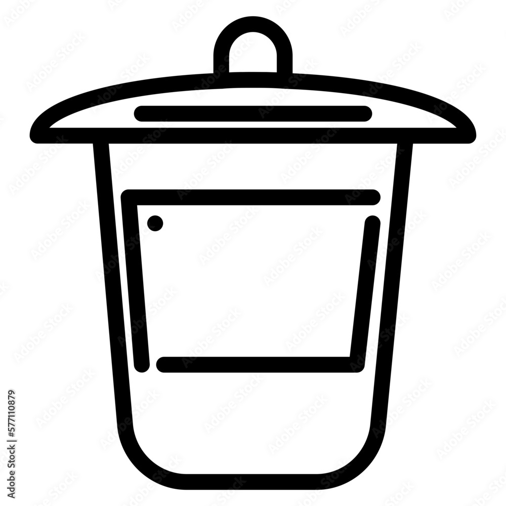 rubbish bin line rubbish bin line