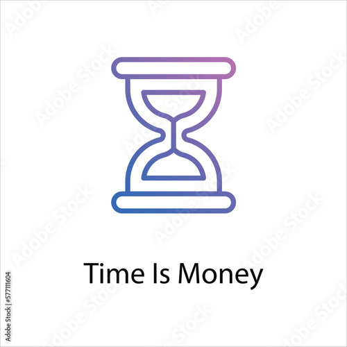 Time Is Money icon vector stock © Bizz
