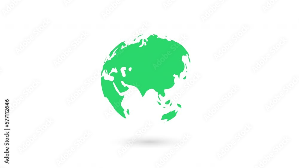red abstract Globe earth rotating animation. red abstract Globe earth rotating animation.