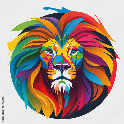 Wallpaper Mural head of lion Torontodigital.ca