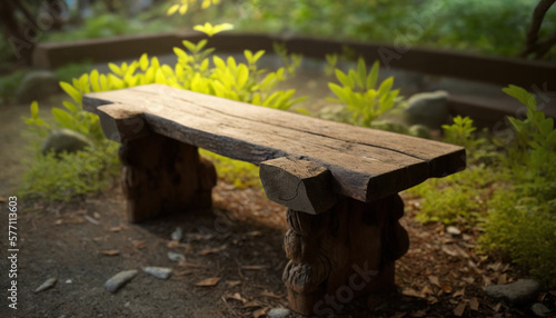 Wallpaper Mural wooden park benches in the park, aesthetic empty wood bench. empty seat summer day park. nobody on a wooden bench. bench park green and yellow grass background. empty park seat bokeh Torontodigital.ca