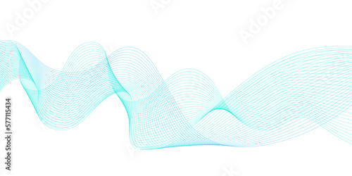 Abstract blue blend wave lines on transparent background. Modern blue flowing wave lines and glowing moving lines design for banner, wallpaper, Business banner, poster and many more.