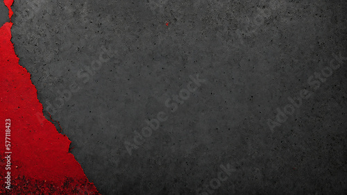 Muro de Hormigón con Superficie Rugosa en Color Rojo y Gris, IA Generativa