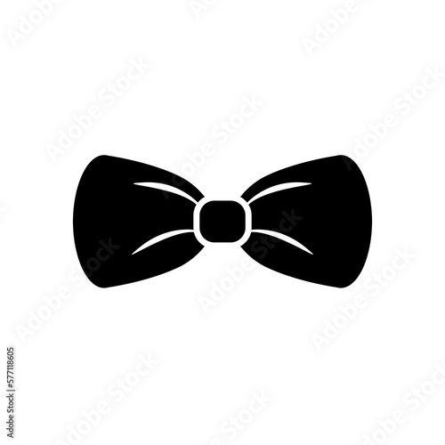Bow tie icon. Classic necktie with bow knot. Vector Illustration
