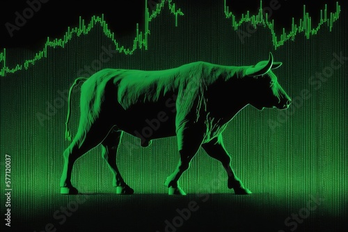 After a period of war, disaster, and pandemic, the stock market begins an upward green trend, with a green bar and line representing growth, motivation, hope, and the bull market. The History of the S © AkuAku