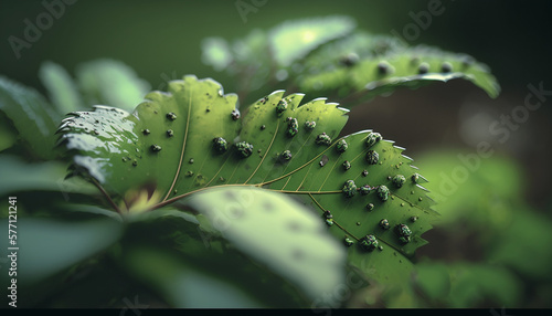 Wallpaper Mural Green leaf texture. Leaf texture, Macro Photography, Bokeh Torontodigital.ca