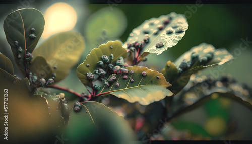 Wallpaper Mural Green leaf texture. Leaf texture, Macro Photography, Bokeh Torontodigital.ca