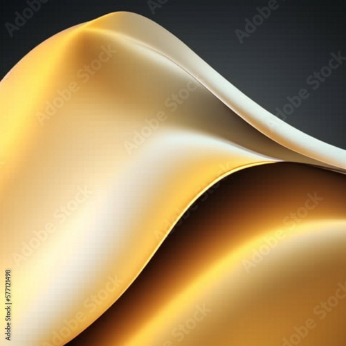 abstract golden wave background - Abstract Black and Yellow background - Abstract Background - Generative AI