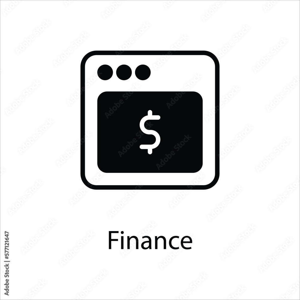 Finance icon vector stock Finance icon vector stock