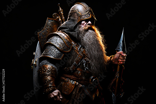 fantasy dwarf knight photo