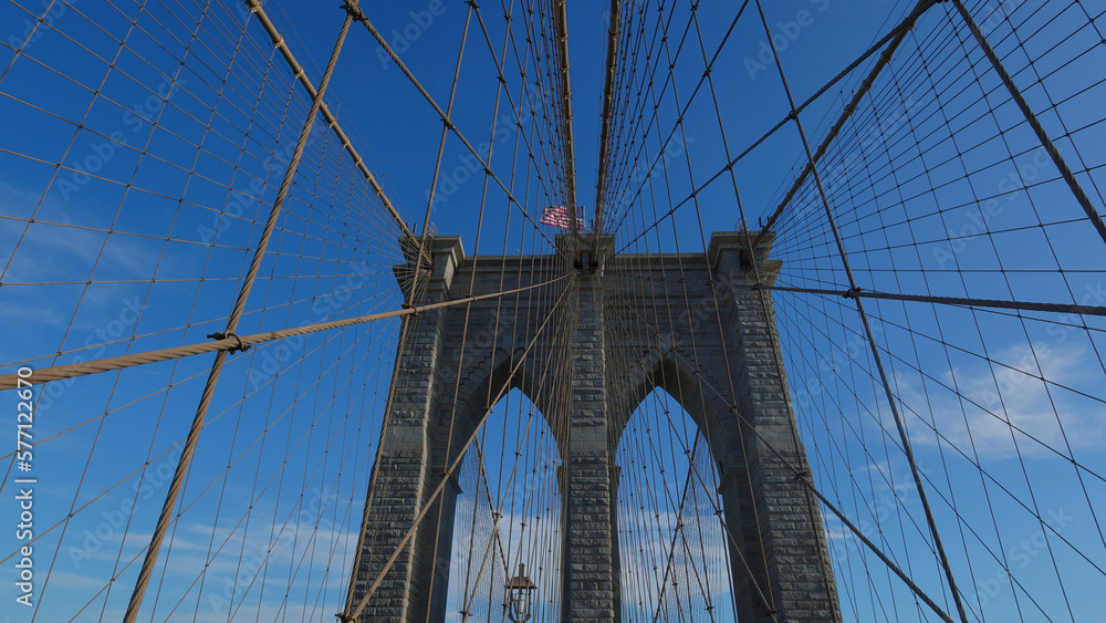 Naklejka premium Brooklyn Bridge in New York - travel photography