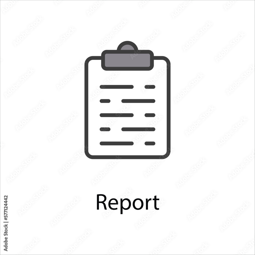 Report icon vector stock Report icon vector stock